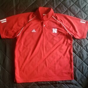 Nebraska Huskers polo shirt. Mens XL
